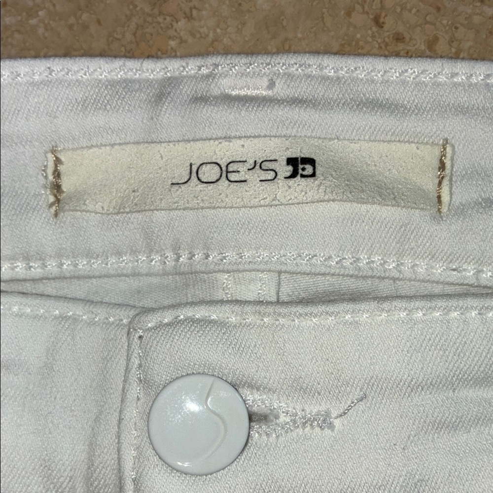 Joe's Jeans Women's, 31, White EUC High-Rise Straight Leg Denim euc - Picture 6 of 15